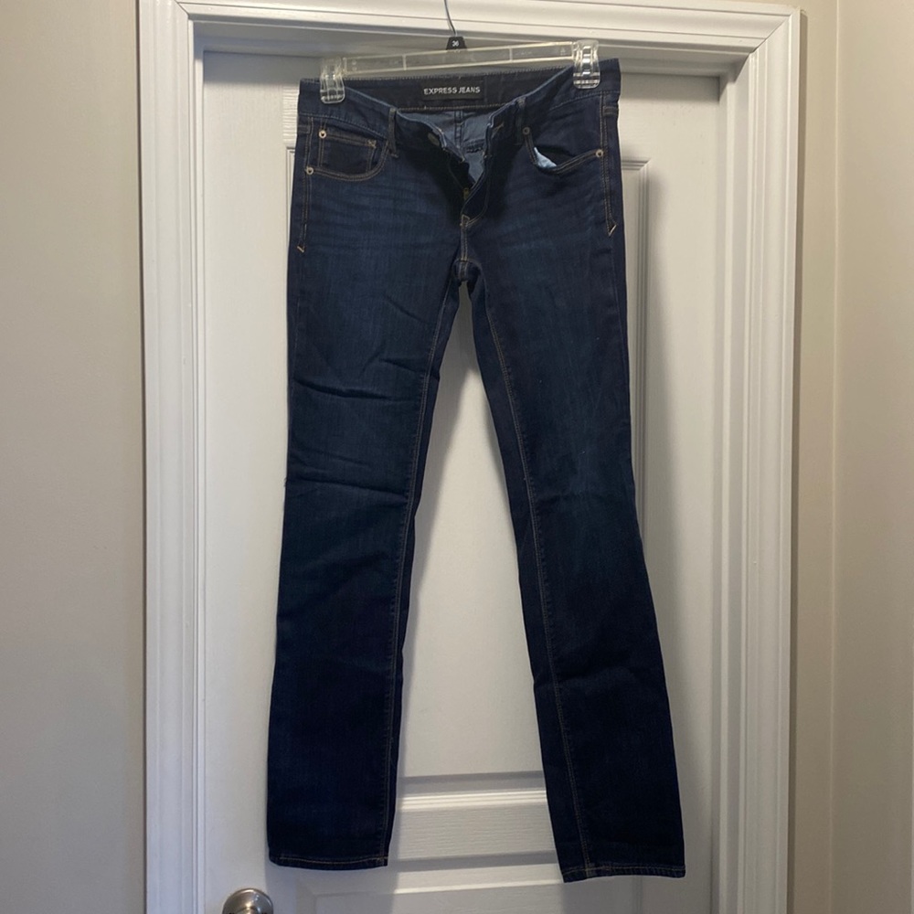 Express jeans skinny low rise 6R EUC